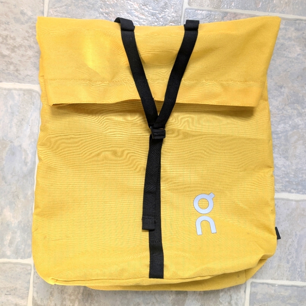 ON Running Marketing Bag - Adjustable Backpack In Mustard Yellow 💛